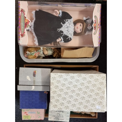 214 - Dolls: Franklin Mint: a boxed Brianna, Princess of Tara porcelain doll; together with 5 other boxed ... 