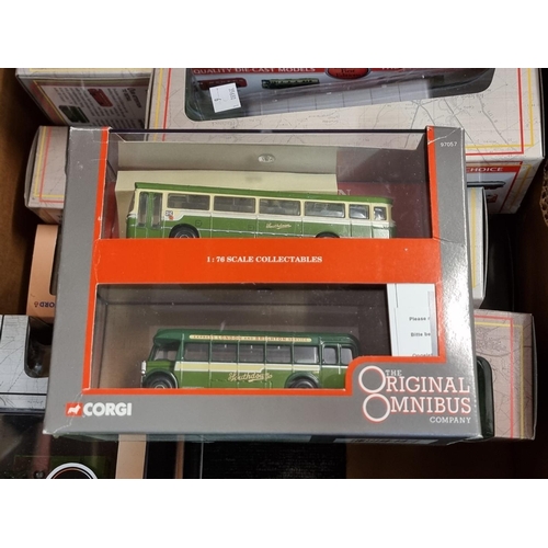 217 - Diecast: a collection of boxed bus and coach models, with examples by Oxford, EFE and Original Omnib... 