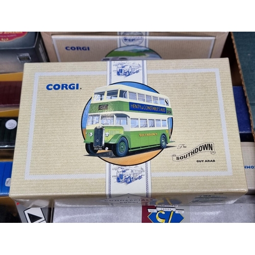 222 - Diecast: a quantity of boxed diecast vehicles to include Corgi Commercials and other similar ex... 