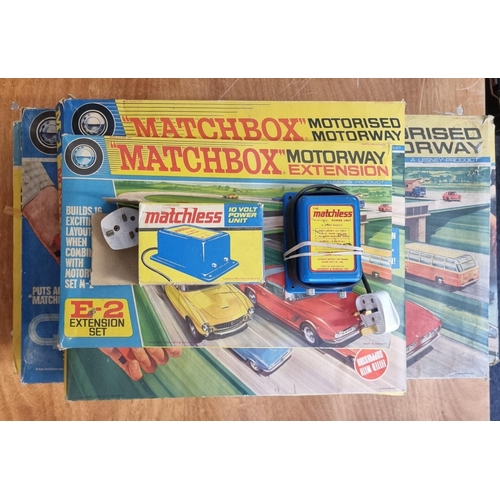 224 - Matchbox Motorway: three vintage boxed sets, comprising M-1, M-2 and M-3 (Switch Track); together wi... 