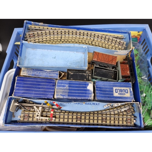 230 - Railway: a collection of various railway accessories, to include; boxed Hornby buildings, figures an... 