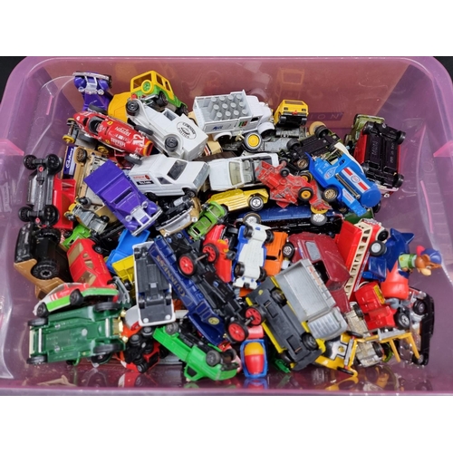 239 - Diecast: two boxes of various diecast vehicles to include boxed examples by Days Gone and Dinky... 