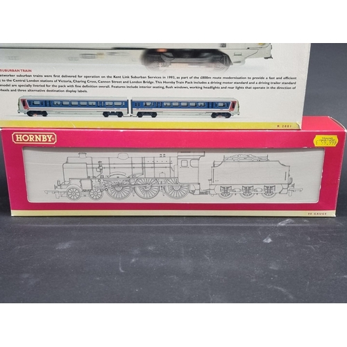 36 - Hornby: four boxed locomotives, to include 'Networker Suburban Train', R2001, and Patriot Class... 