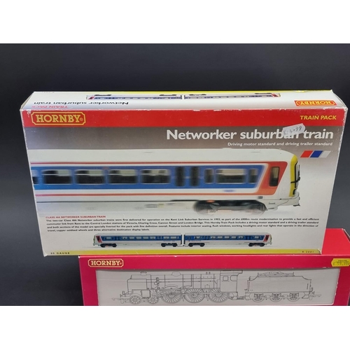 36 - Hornby: four boxed locomotives, to include 'Networker Suburban Train', R2001, and Patriot Class... 