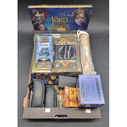 42 - The Lord of the Rings: a large collection of memorabilia relating to the series, to include: two lit... 