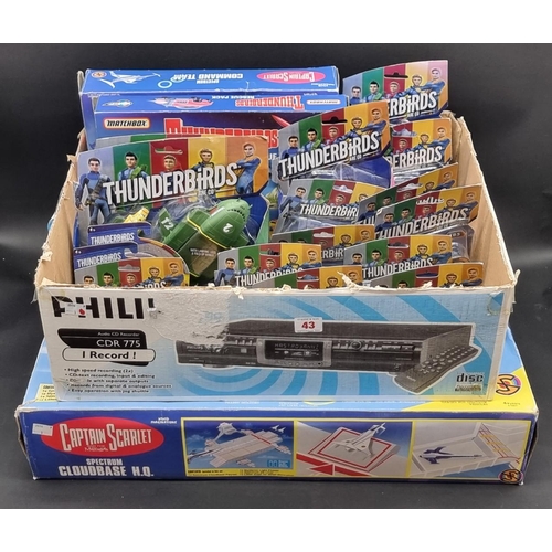 43 - Thunderbirds: a Matchbox 'Rescue Pack', boxed; 16 figures and vehicles in original packaging; togeth... 