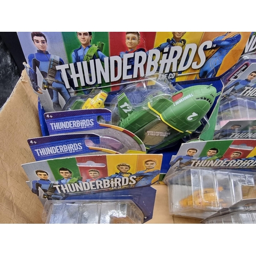 43 - Thunderbirds: a Matchbox 'Rescue Pack', boxed; 16 figures and vehicles in original packaging; togeth... 