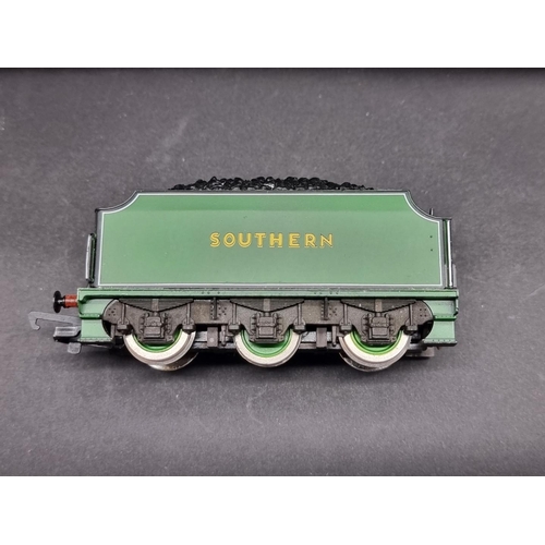 50 - Hornby: a collection of unboxed locomotives and tenders; together with a similar group of diese... 