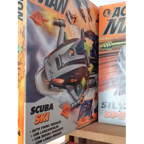 52 - Action Man: seven boxed items, comprising: Scuba Ski; Silver Speeder; Ninja; Swimmer; Roller Ex... 