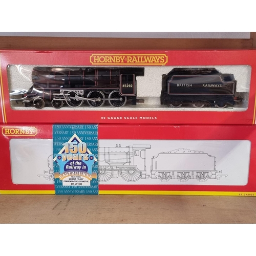 60 - Hornby: three boxed locomotives, to include Schools Class V5 locomotive 'Eastbourne', R2144, an... 