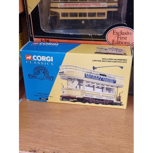 69 - Diecast: a group of boxed diecast bus and coach models, with examples by Original Omnibus, EFT,... 