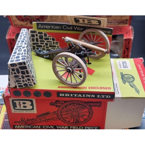 70 - Britains: a vintage riding stable kit, in original box; together with two further boxed Britain... 