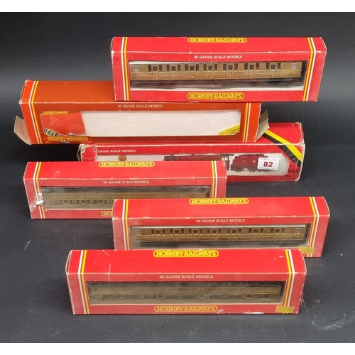 82 - Hornby: two boxed locomotives, comprising: LNER class D49/1 'Cheshire' and LMS class 5; togethe... 