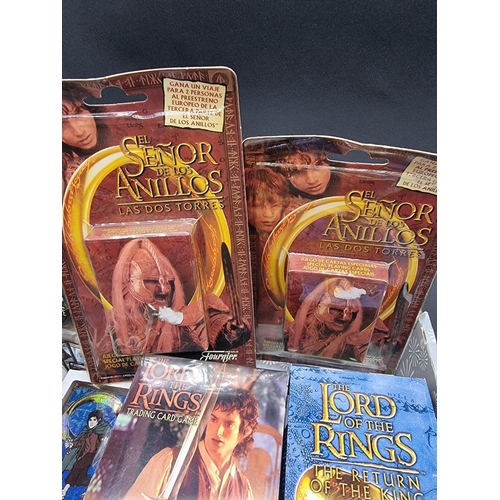 9 - The Lord of the Rings: a collection of various trading cards relating to the film series, some ... 