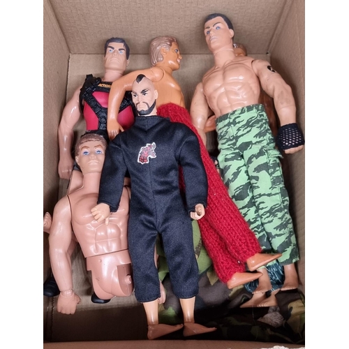 94 - Action Man: a collection of c1990s action figures to include Action Man and a 'Ken' example; togethe... 