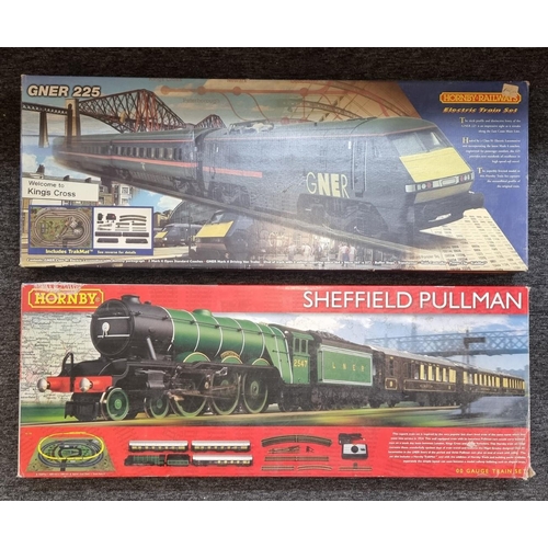 97 - Hornby: a boxed Sheffield Pullman electric train set, R1135 (no controller); together with anot... 