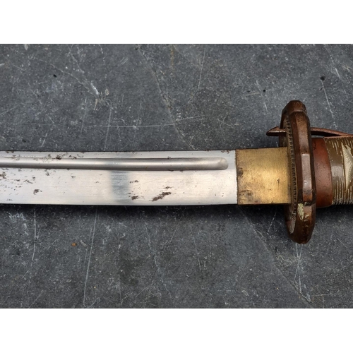 540 - A Victorian Naval officer's sword and scabbard, by Wilkinson Sword, No. 100757, the ricasso marked '... 