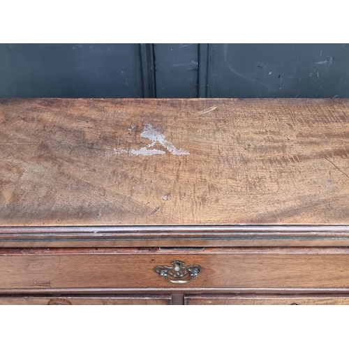 1029 - An old mahogany bachelor's chest, with fold-over top, 81cm wide.