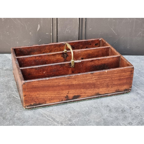 1096 - A Georgian mahogany cutlery tray, 38cm wide.