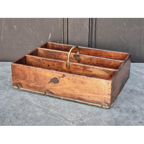 1096 - A Georgian mahogany cutlery tray, 38cm wide.