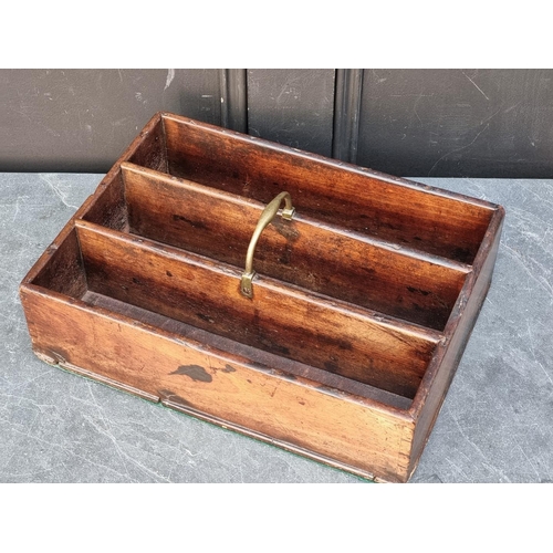 1096 - A Georgian mahogany cutlery tray, 38cm wide.