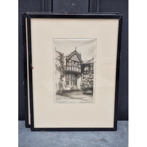 1170 - Frederick H Swoffer, five pencil signed etchings, largest pl.16 x 10cm. (5)