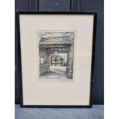 1170 - Frederick H Swoffer, five pencil signed etchings, largest pl.16 x 10cm. (5)