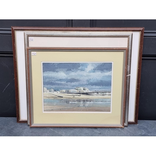 1188 - Keith Burtonshaw, Fishing boats in an Estuary, signed, watercolour, 36 x 51cm; together with Jo... 