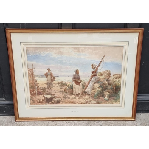 1202 - Alfred Glendening Jnr, 'The Fisher Girls', monogrammed and dated 1899, watercolour, 58 x 89cm.... 