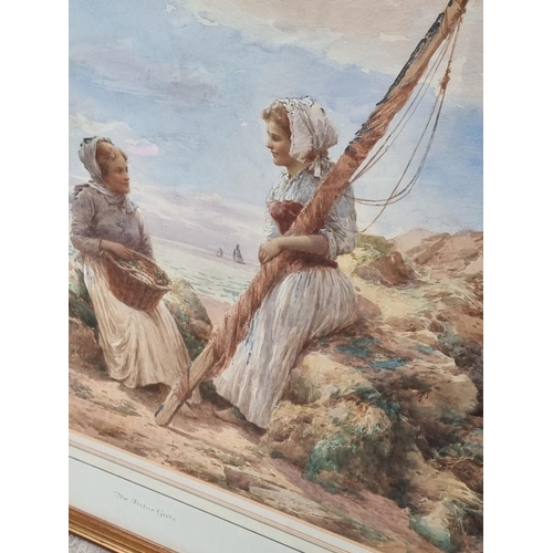 1202 - Alfred Glendening Jnr, 'The Fisher Girls', monogrammed and dated 1899, watercolour, 58 x 89cm.... 