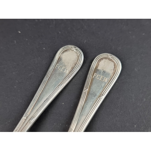 101 - A silver fork and matching spoon, by Elkington & Co Ltd, Birmingham 1925/6, 75g.... 