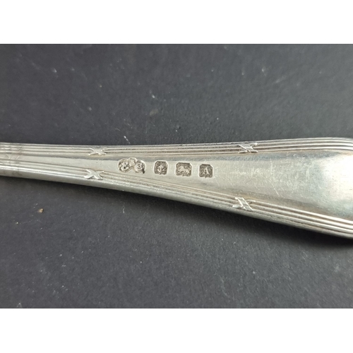 101 - A silver fork and matching spoon, by Elkington & Co Ltd, Birmingham 1925/6, 75g.... 