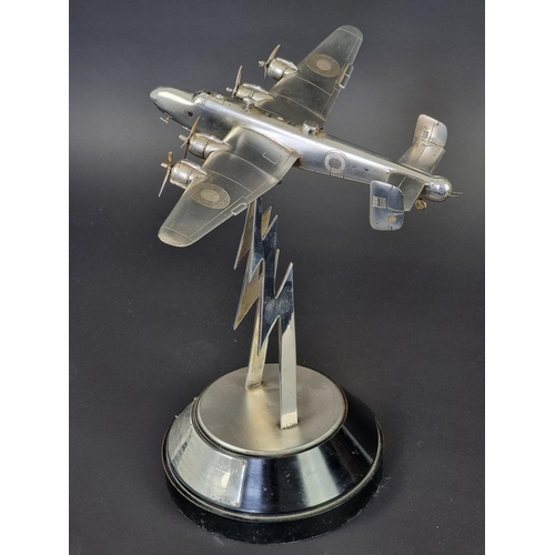 215 - An historically important silver RAF Handley Page Halifax heavy bomber, by The Goldsmiths & Silv... 