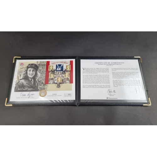 473 - Coins: a Dame Vera Lynn 'End Of The War-60th Anniversary' signed limited edition silver coin cover, ... 