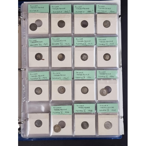 480 - Coins: an album of coins, mostly UK, to include a few silver examples.