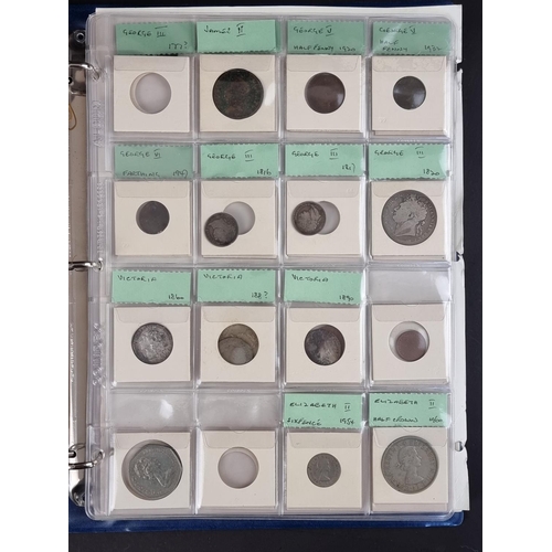 480 - Coins: an album of coins, mostly UK, to include a few silver examples.