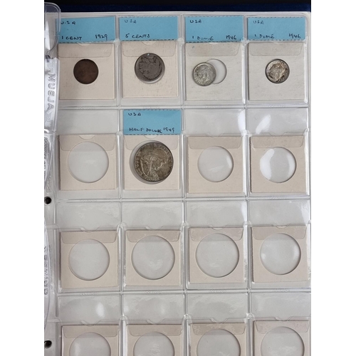 480 - Coins: an album of coins, mostly UK, to include a few silver examples.