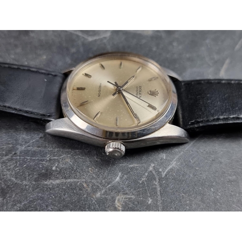 496 - A circa 1965 Rolex 'Oyster Precision' stainless steel manual wind wristwatch, 36mm, Ref. 6424, Cal. ... 