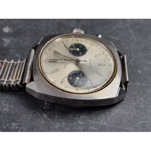 501 - A 1967 Breitling 'Top Time' chronograph stainless steel manual wind wristwatch, 37mm, Ref. 2011, wit... 