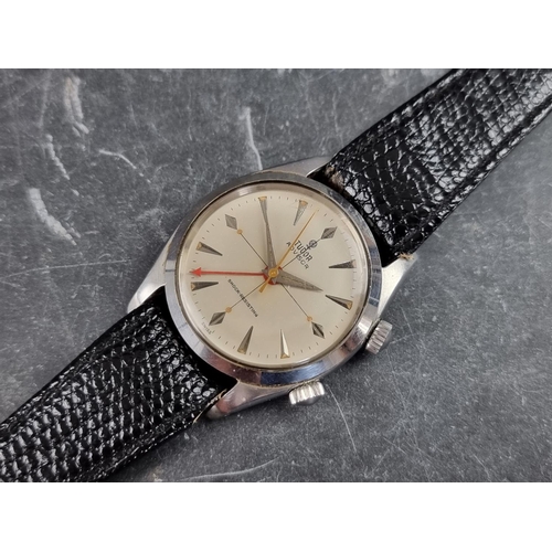 502 - A late 1950s Tudor 'Advisor' stainless steel manual wind alarm wristwatch, 34mm, Ref. 7926, wit... 