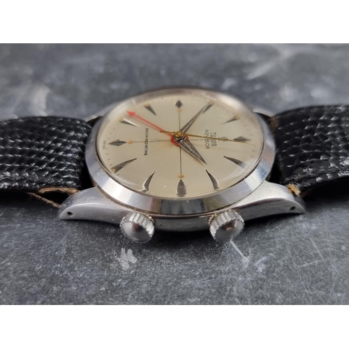 502 - A late 1950s Tudor 'Advisor' stainless steel manual wind alarm wristwatch, 34mm, Ref. 7926, wit... 