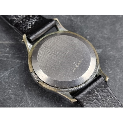 504 - A late 1940s military style Jaeger-LeCoultre stainless steel manual wind civilian wristwatch, 33mm, ... 