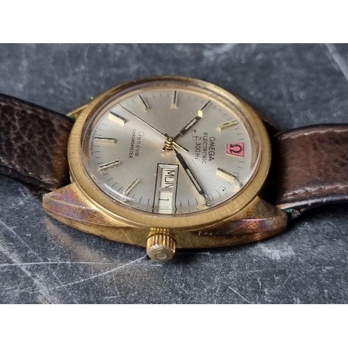 508 - An early 1970s Omega 'Electronic f300hz' gold plated chronometer wristwatch, 35mm, Ref. 198 0066, Bu... 