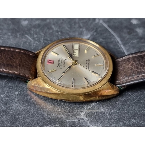 508 - An early 1970s Omega 'Electronic f300hz' gold plated chronometer wristwatch, 35mm, Ref. 198 0066, Bu... 