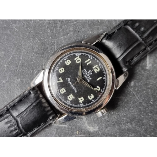 512 - A rare 1957 Omega 'Seamaster' stainless steel automatic wristwatch, 32mm, Ref. 2828 12 SC, Cal. 471,... 