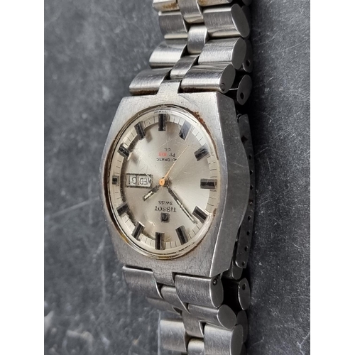 519 - A Tissot 'PR 516 GL' stainless steel automatic wristwatch, 36mm, on original integrated bracelet.... 