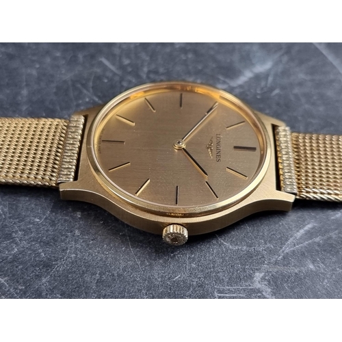 523 - A 1969 Longines 'Ultra slim' gold plated manual wind wristwatch, 33mm, Ref. 4427-1, Cal. 847.4, on o... 