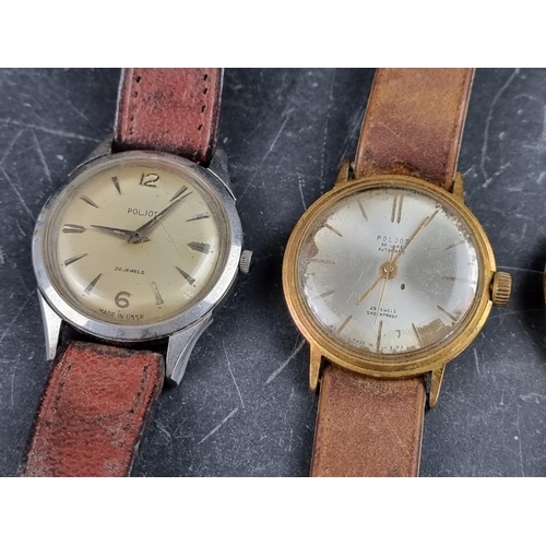 524 - A group of vintage 'Russian Factory' wristwatches. (4)