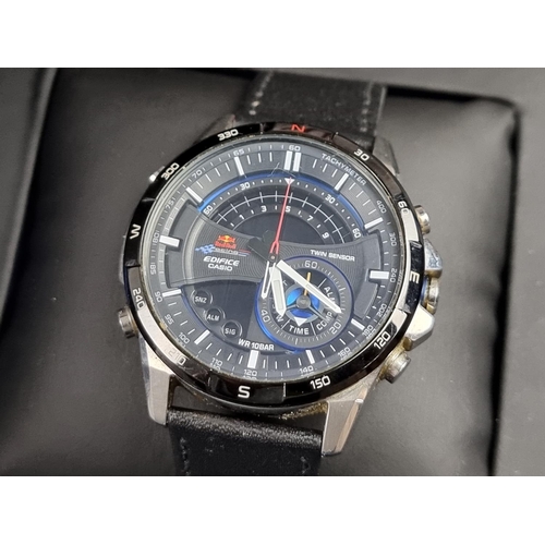 529 - A Casio 'Edifice' limited edition Infiniti Red Bull racing chronograph quartz wristwatch, 43mm, Ref.... 