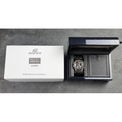 530 - A Casio 'Edifice' limited edition Infiniti Red Bull racing chronograph quartz wristwatch, 47mm, Ref.... 